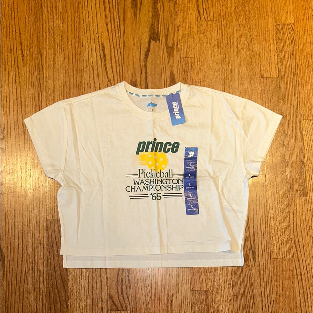 Prince White Short Sleeve Tee